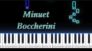 Minuet  Boccherini  Easy [upl. by Queston]