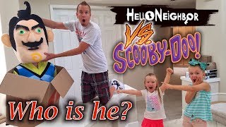 Hello Neighbor in Real Life vs Scooby Doo Mystery Inc Toy Scavenger Hunt with Baldi [upl. by Farhsa498]