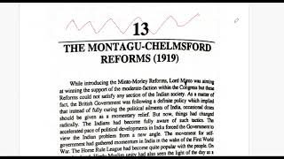 The Montagu–Chelmsford Reforms and dyarchy system [upl. by Ainadi]