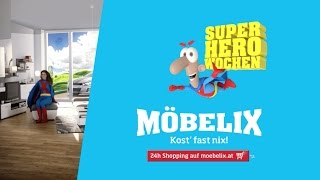 Möbelix TVSpot  Wohnzimmer für Superheroes  lange Version [upl. by Enar]