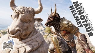 How to Get The Minotaur Helmet Epic Head Armor  Assassins Creed Odyssey [upl. by Asilem5]