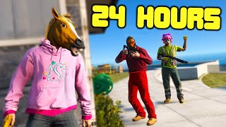 Surviving 1M Bounty For 24 Hours In GTA 5 RP [upl. by Ihpen218]