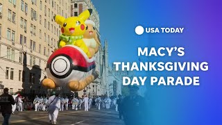 Watch Macys Thanksgiving Day parade kicks off in New York City [upl. by Leahcimaj]