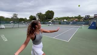 Anicia HAMMOUD  PART 1  Forehand amp Backhand Rallies  Volleys  Serves [upl. by Aizahs]