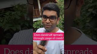 Dandruff myth busted does it spread by sharing comb shorts shortsbydermatologist [upl. by Reemas]