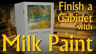 Assemble and Finish a Glass Door Cabinet with Milk Paint [upl. by Mathur]