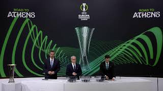 202324 UEFA Europa Conference League QuarterFinal Draw [upl. by Ladonna39]