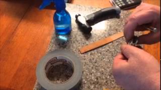 How to stamp an set letters an words straight in leather [upl. by Lecrad]