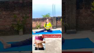 7 days challenge✅ excercise fatloss weightloss yoga virelshorts trending like views view [upl. by Zigmund]