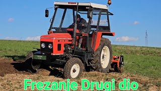 Indiska Freza Frezanje Drugi dio Zetor 5011 AGRIONA 185cm Roto Tiller [upl. by Anned]