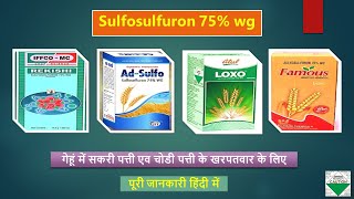 Sulfosulfuron 75 WG use in Hindi  सल्फ़ोसल्फ़्यूरॉन 75 डब्लू जी [upl. by Wilek49]