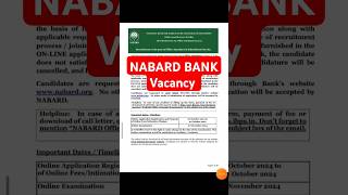 NABARD Bank Recruitment Official Notification out Office Attendant Vacancy [upl. by Ees103]