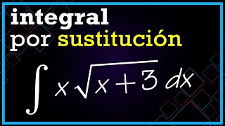 🟡 INTEGRALES por SUSTITUCIÓN o CAMBIO de VARIABLE con RAÍCES ▶ 2º bachillerato [upl. by Uuge388]