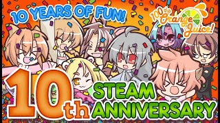 100 Orange Juice 10th Steam Anniversary Movie [upl. by Courcy]