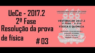 FÍSICA–UECE–20172–2ª FASE Questão03 Considere dois capacitores ligados em série e conectados a uma [upl. by Haimerej]