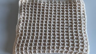 Waffle Stitch Baby Blanket [upl. by Esiahc]