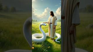 Jesus  Oh I Cant Believe This Snake Saved Jesus edit jesus jesús fe snake shorts davil [upl. by Eiggam]