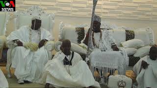 The Olota Of Ota HRM ObaDr Adeyemi Obalanlege Visits Ooni Of Ife HIM Oba Enitan Ogunwusi [upl. by Crawley]