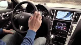 Infiniti Q50S Hybrid AWD  test Infiniti Blog [upl. by Attoynek]