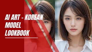 AI ART KOREAN MODEL FASHION LOOKBOOK VIDEO HD 4K [upl. by Artkele]