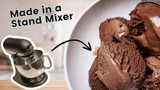 How to Make Chocolate Ice Cream with KitchenAid stand mixer [upl. by Radmen275]