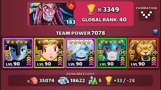 Empires Puzzles  Raids against impossible teams  7000 team power [upl. by Kilgore]