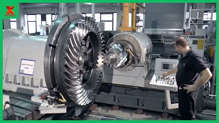 The Worlds Largest Bevel Gear CNC Machine Modern Gear Production Line Steel Wheel Manufacturing [upl. by Eelyram]