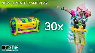 30 SPLASH CRATE OPENING  NEW STATE MOBILE [upl. by Kleiman]