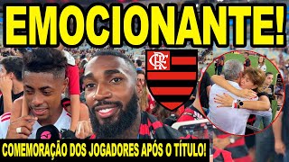 EMOCIONANTE FESTA DE COMEMORAÇÃO DOS JOGADORES DO FLAMENGO APÓS TÍTULO DO CARIOCA 2024 MENGÃO E [upl. by Ennayelhsa]