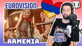 Armenia Eurovision 2024 Reactionalysis  Music Teacher Analyses Jako by Ladaniva [upl. by Filippa]