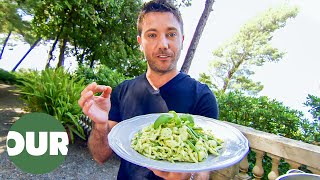 Pesto Pasta On The Stunning Ligurian Coast  Ginos Italian Escape E10  Our Taste [upl. by Nithsa]