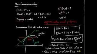 Maclaurinutveckling del 1  introduktion definition av Maclaurinpolynom [upl. by Elbon]