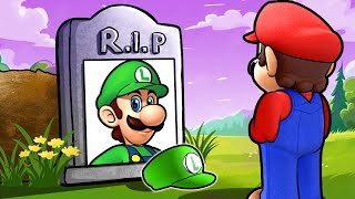 Mario Says Goodbye To Luigi  Mario Sad Story  Super Mario Bros Animation [upl. by Sinnod173]