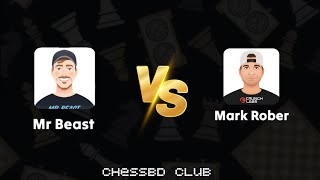 Mr Bear vs Mark Rober  Chessbd club chess [upl. by Dlonyar]