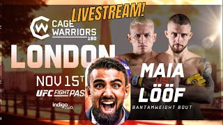 WATCHALONG Alexander Lööf fightas i Cage Warriors  Paul vs Tyson  UFC 309  MMA Studion LIVE [upl. by Valentijn241]