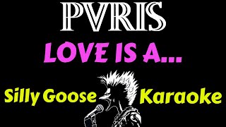 PVRIS  LOVE IS A Karaoke Lyrics Instrumental [upl. by Ynettirb]