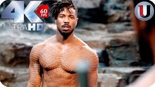 Black Panther  Killmonger Vs TChalla  MOVIE CLIP 4K HD [upl. by Yvad]