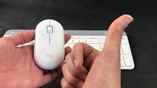 LOGITECH Mouse M340M350M370 and Keyboard K470 Battery Change [upl. by Goldstein]