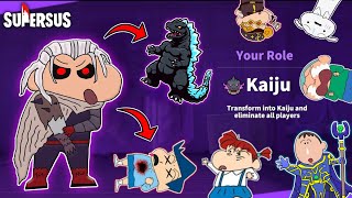 Shinchan Became Kaiju In Super Sus 😱🔥  Shinchan Playing Among Us 3D  Funny Game 😂 [upl. by Dust]