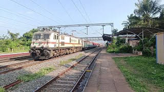 12217 Kerala Sampark Kranti Express  Kochuveli  Chandigarh Skipping Pallipuram [upl. by Delija463]