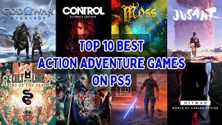 Top 10 Best Action Adventure Games On PS5  2024 [upl. by Elleirua]