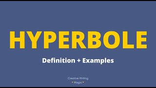 HYPERBOLE  Definition  Examples ⛰️ [upl. by Notsle]