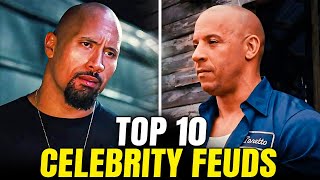 Top 10 Celebrity Feuds That Shocked the World From Backup Dancers to Bitter Rivalries [upl. by Suivatram382]