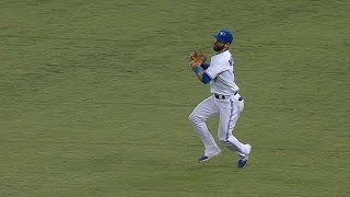 KCTOR Bautista fires to nab Butler at first base [upl. by Lyndsie]