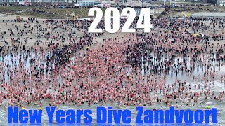 Nieuwjaarsduik Zandvoort 2024 [upl. by Amiel]