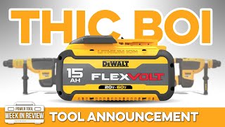 DeWALT Announces 2 NEW Mega Drills and the BIGGEST battery YET 15Ah FLEXVOLT [upl. by Yerot]