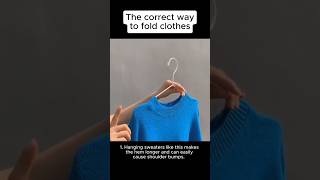 How to Fold Clothes the Right Way 🧺✨ laundrytips [upl. by Nnylyt]