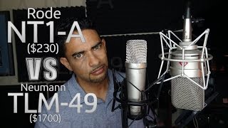 Rode NT1A Vs Neumann TLM 49 Mic Comparison [upl. by Alyhc]