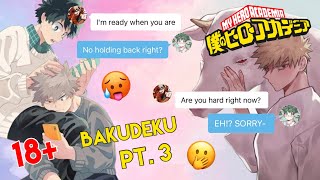 DEKU STAYING AT BAKUGOS PT3 🧡💚 BakuDeku DekuBaku 👀  MHA Texting Story [upl. by Schaefer142]