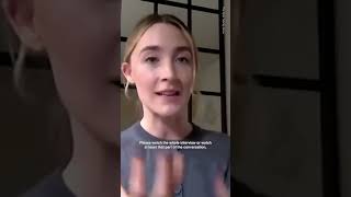 Saoirse Ronan responds to her viral moment ✨ saoirseronan gladiator women safety viral ladies [upl. by Enelyak]